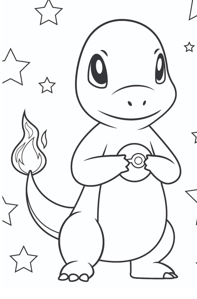 Coloriage gratuit pour enfants et adultes Salamèche #178744, collection Jeux Vidéos Coloriage gratuit pour enfants et adultes Salamèche #178744, collection Jeux Vidéos