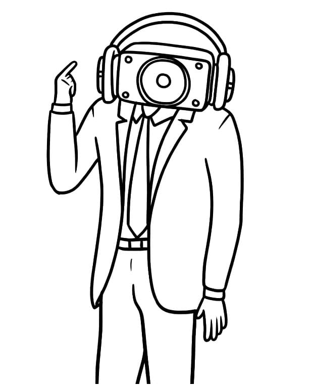 Coloriage gratuit Skibidi Toilet #194273 de la collection Jeux Vidéos à imprimer