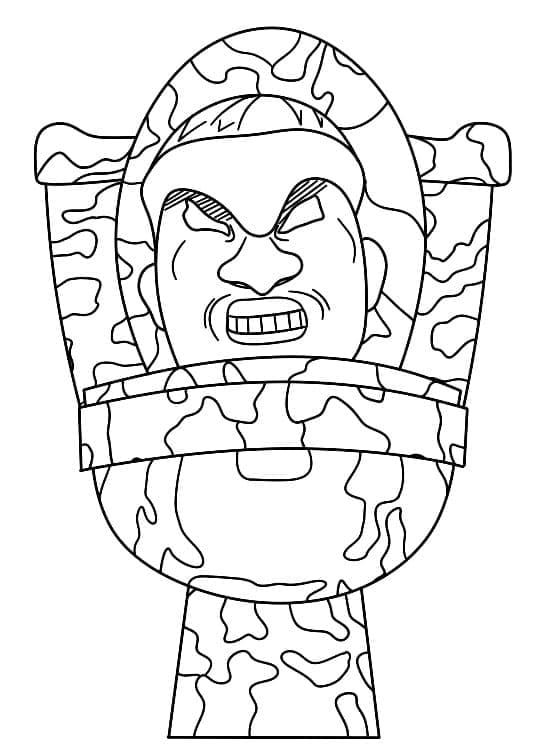 Coloriage gratuit pour enfants et adultes Skibidi Toilet #214843, collection Jeux Vidéos