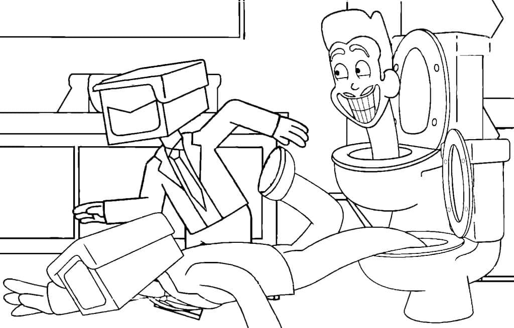 Dessin Skibidi Toilet #214845 à colorier de la série Jeux Vidéos, gratuit à télécharger et imprimer Dessin Skibidi Toilet #214845 à colorier de la série Jeux Vidéos, gratuit à télécharger et imprimer