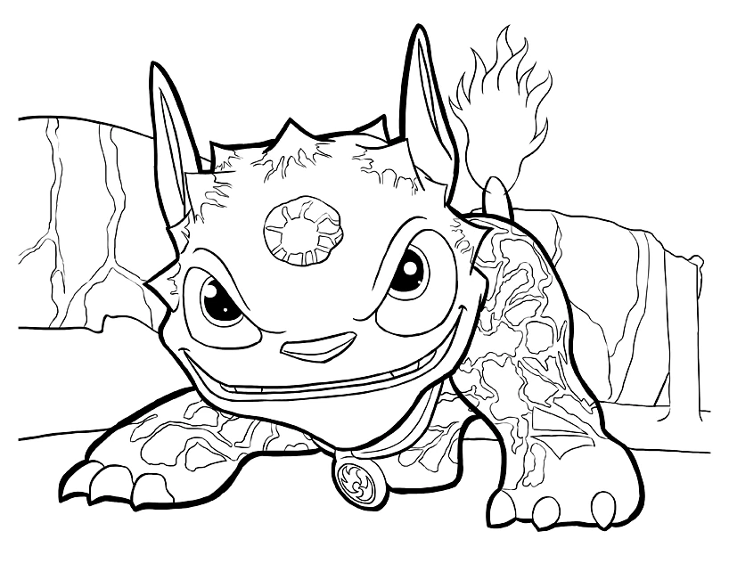 Coloriage gratuit Skylanders #43412 de la collection Jeux Vidéos à imprimer