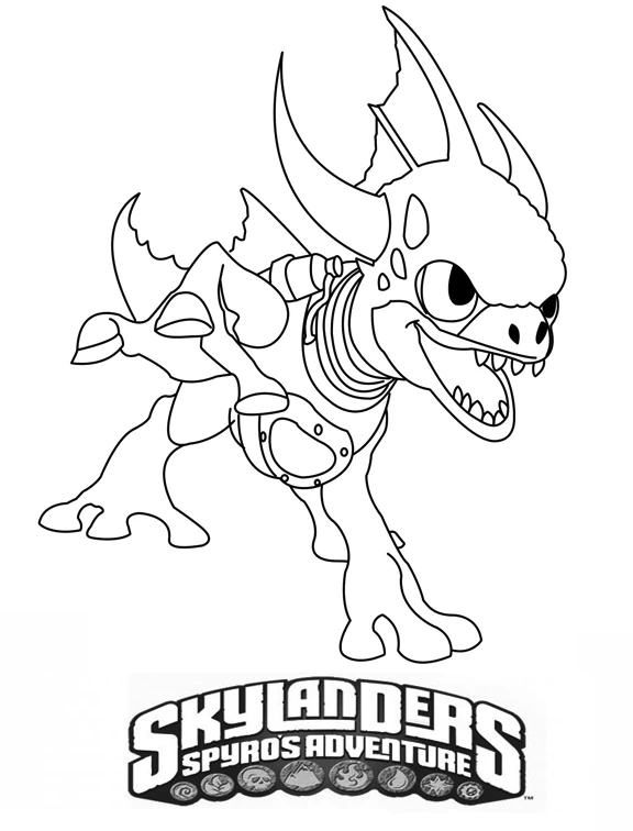 Coloriage gratuit Skylanders #43424 de la collection Jeux Vidéos à imprimer