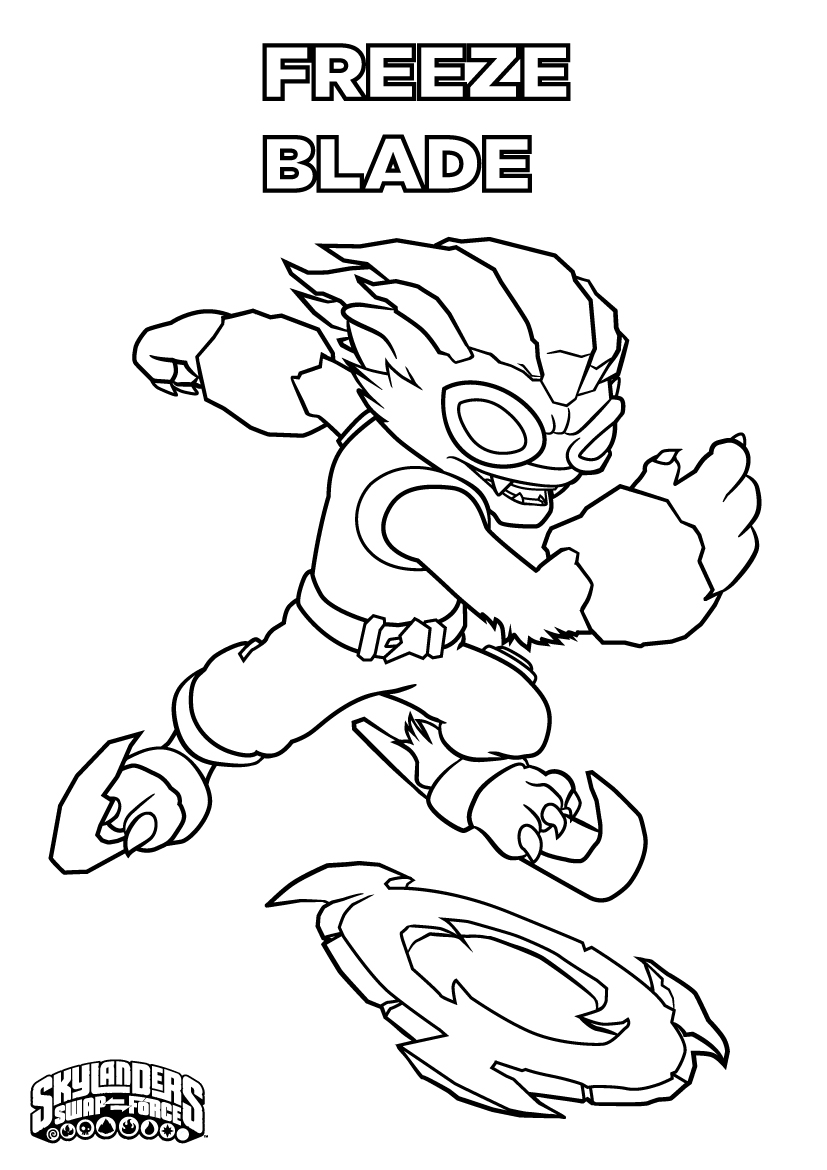 Coloriage gratuit Skylanders #43442 de la collection Jeux Vidéos à imprimer