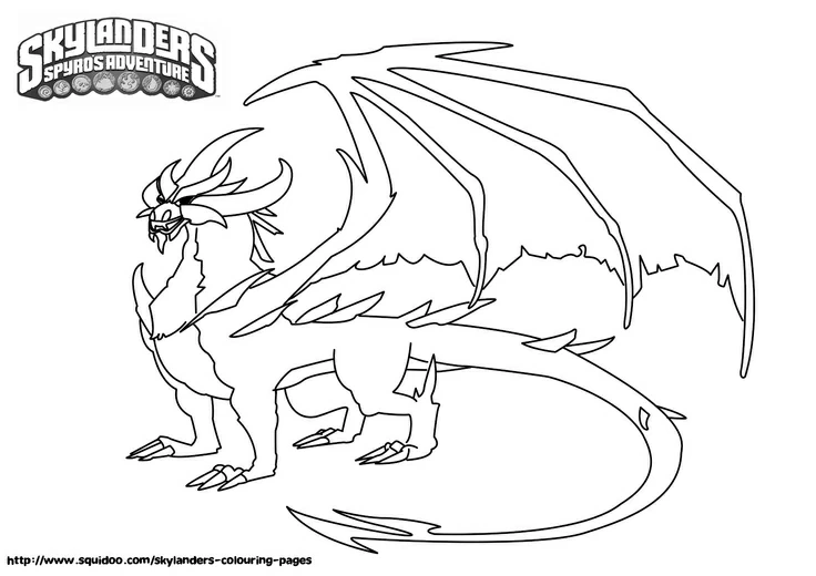 Coloriage gratuit Skylanders #43449 de la collection Jeux Vidéos à imprimer