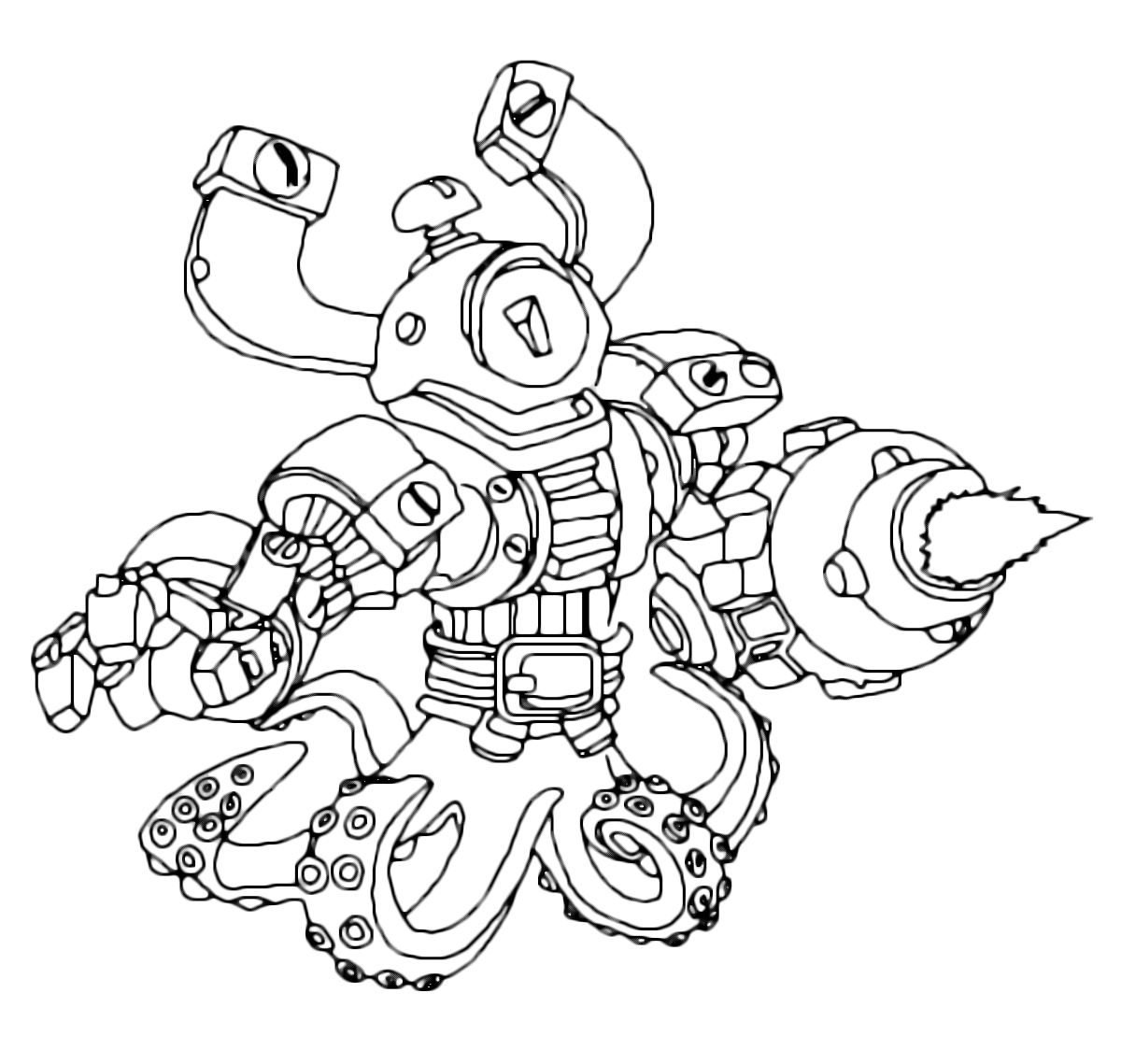 Coloriage gratuit Skylanders #43481 de la collection Jeux Vidéos à imprimer
