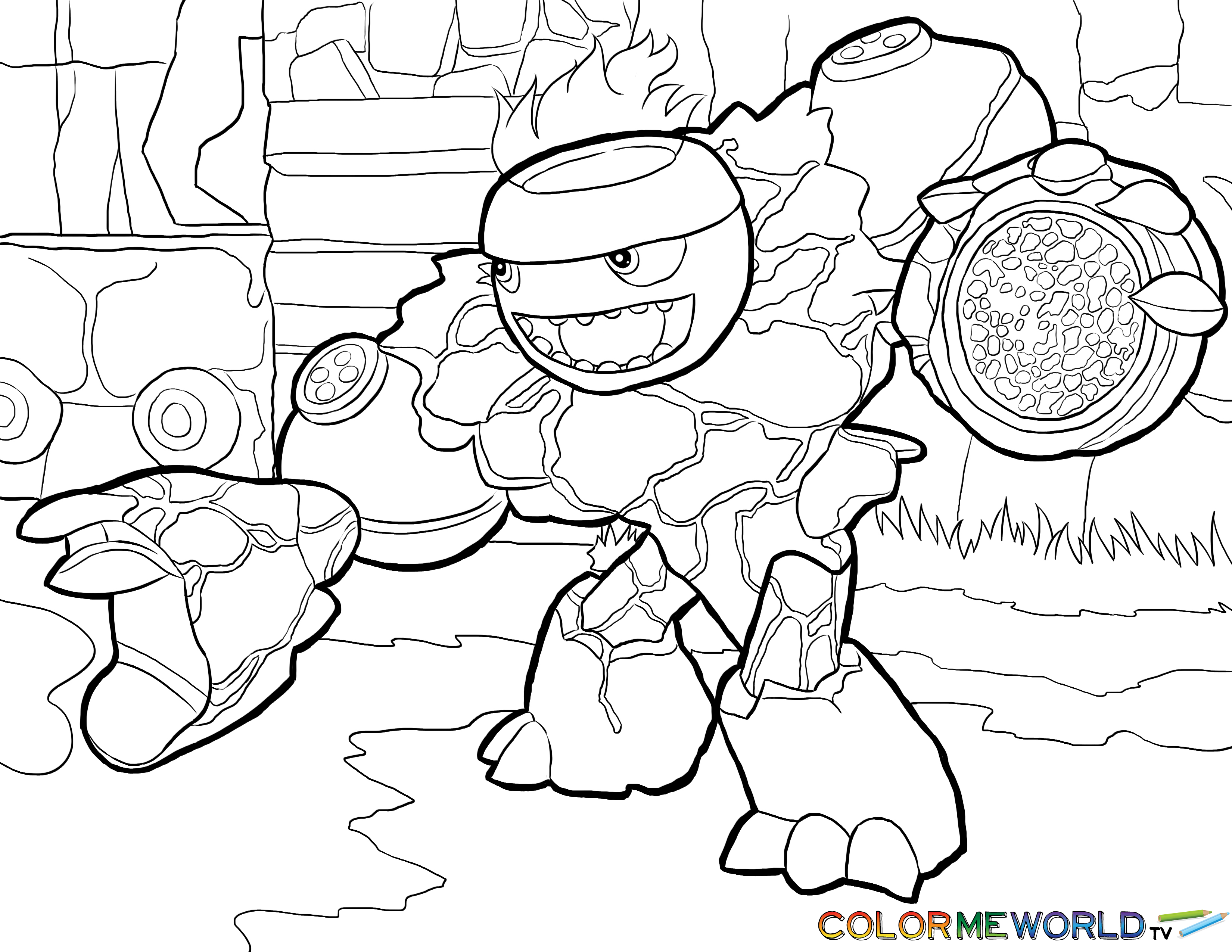 Coloriage gratuit Skylanders #43489 de la collection Jeux Vidéos à imprimer