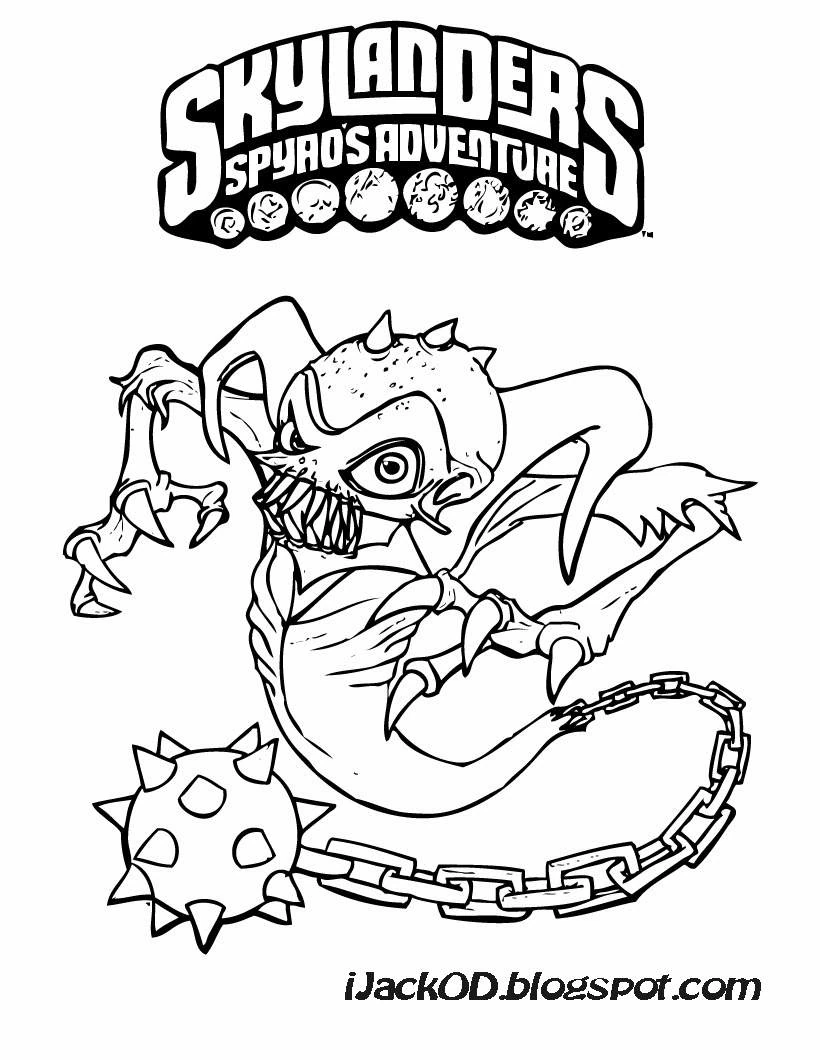 Coloriage gratuit Skylanders #43513 de la collection Jeux Vidéos à imprimer