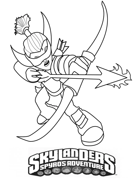 Coloriage gratuit Skylanders #43529 de la collection Jeux Vidéos à imprimer