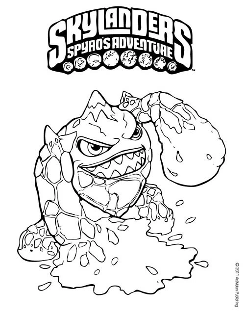 Coloriage gratuit Skylanders #43558 de la collection Jeux Vidéos à imprimer