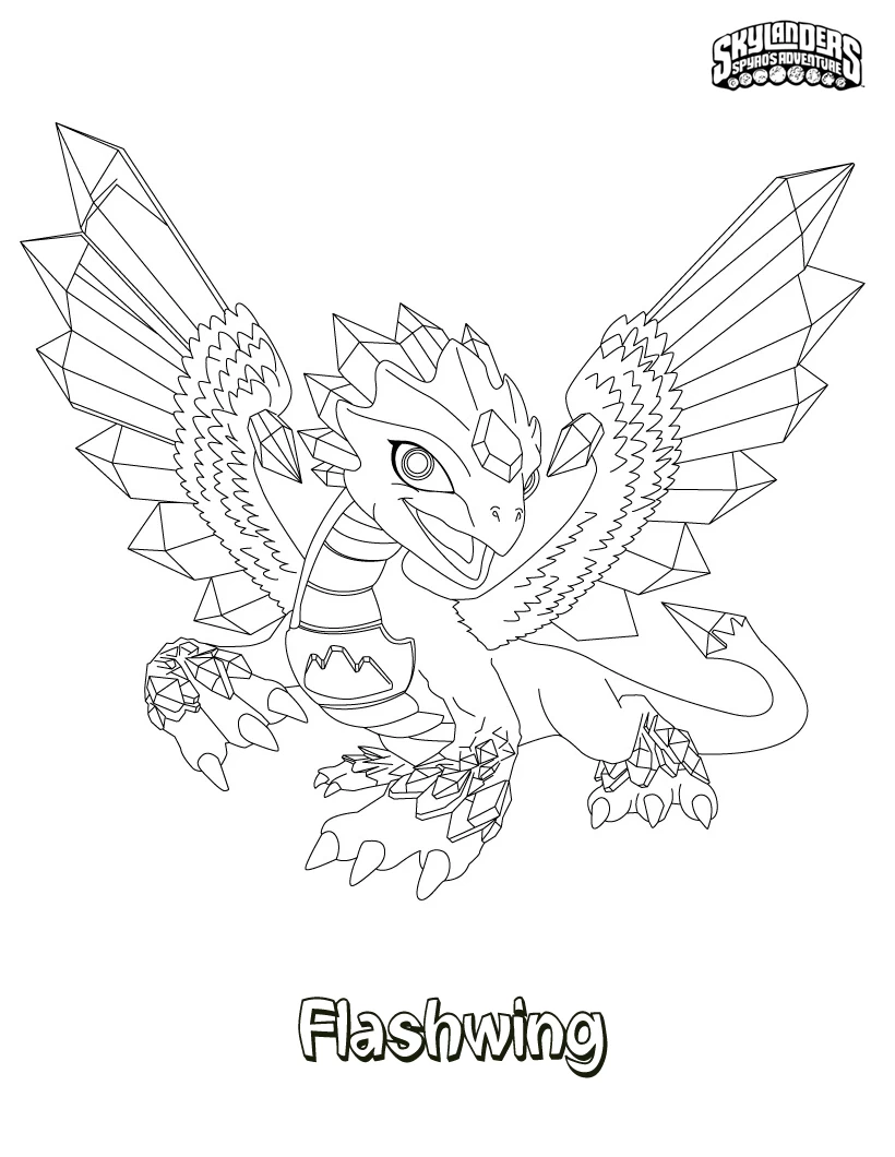 Coloriage gratuit Skylanders #43560 de la collection Jeux Vidéos à imprimer