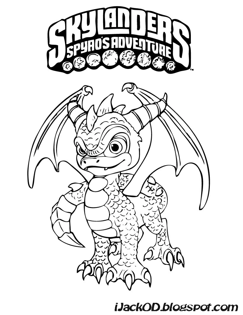 Coloriage gratuit Skylanders #43563 de la collection Jeux Vidéos à imprimer