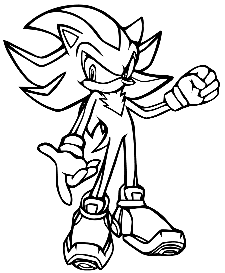 Dessin à colorier: Sonic (Jeux Vidéos) #153829 - Coloriages à Imprimer Gratuits