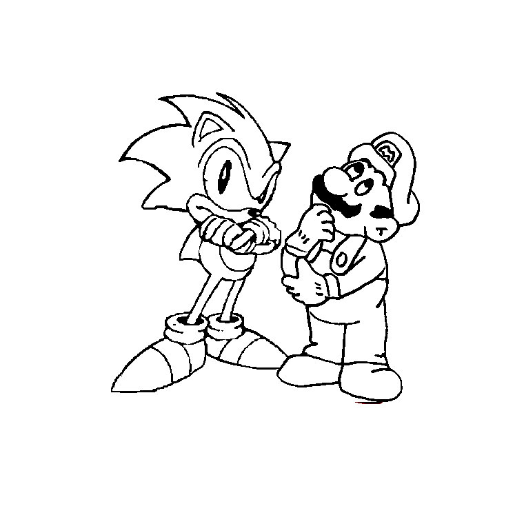 Dessin à colorier: Sonic (Jeux Vidéos) #153999 - Coloriages à Imprimer Gratuits