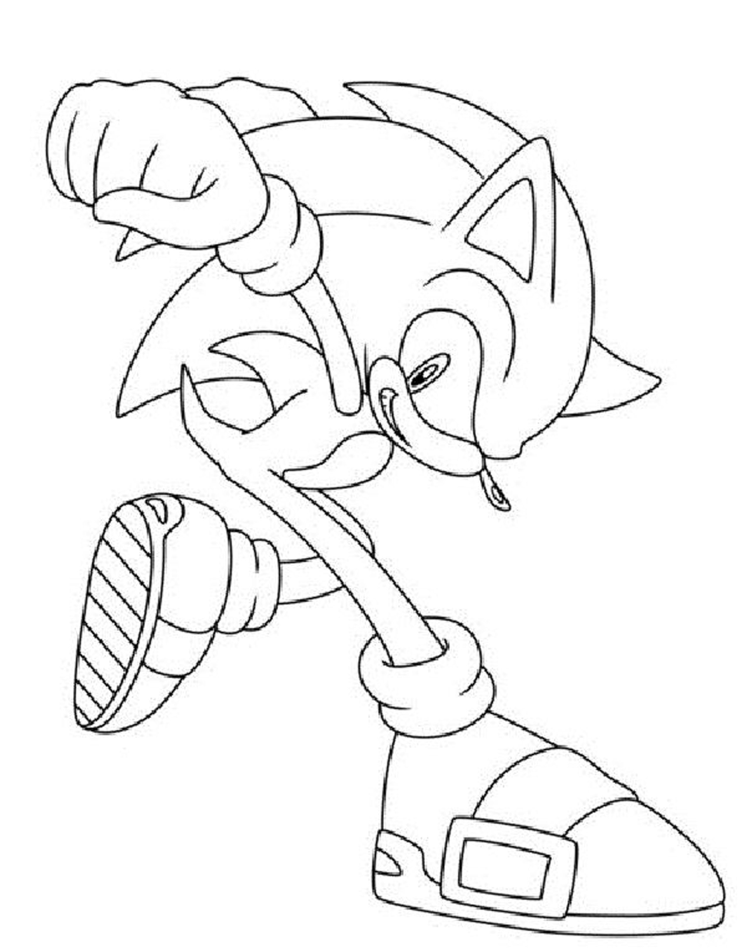 Dessin à colorier: Sonic (Jeux Vidéos) #154009 - Coloriages à Imprimer Gratuits