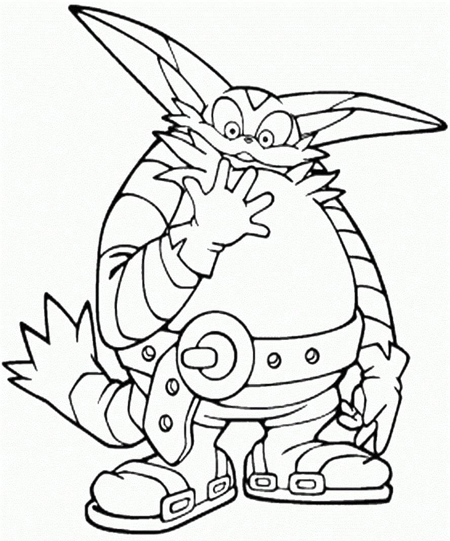 Coloriage gratuit Sonic #180803 de la collection Jeux Vidéos à imprimer