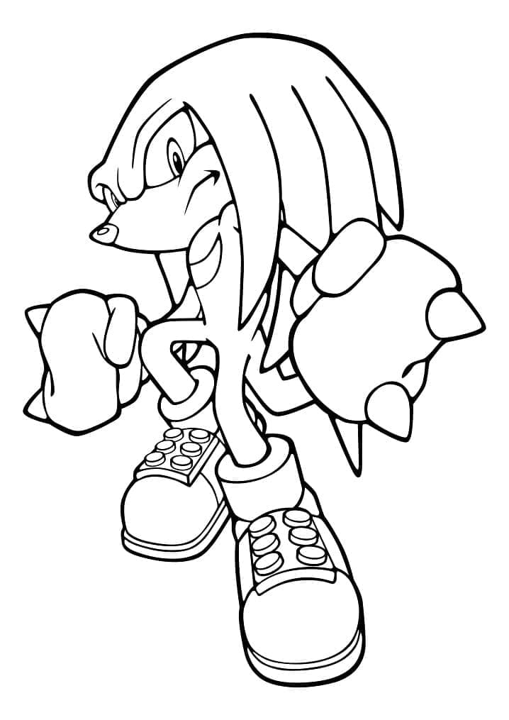 Coloriage gratuit Sonic #180807 de la collection Jeux Vidéos à imprimer
