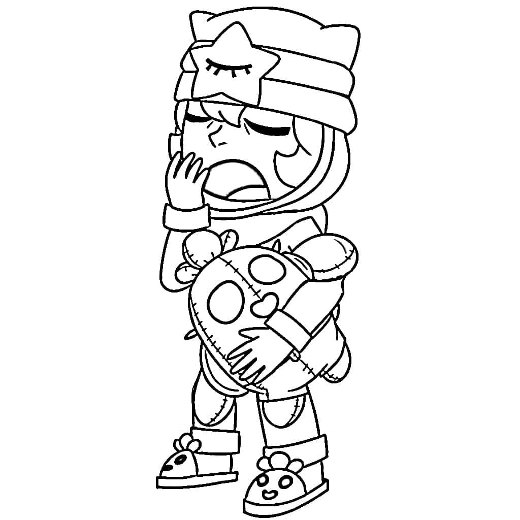 Page de coloriage Spike Brawl Stars #221040, collection Jeux Vidéos, à imprimer et colorier