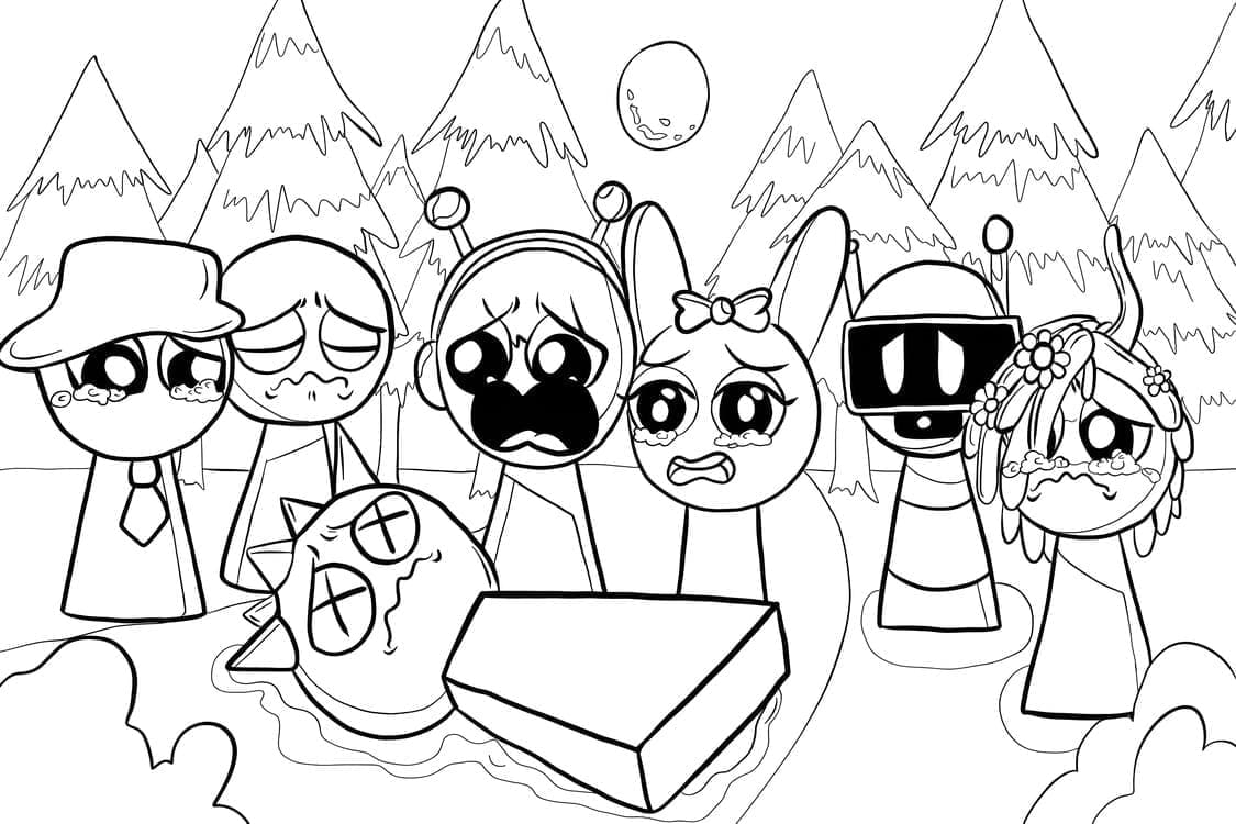 Dessin à colorier: Sprunki Incredibox (Jeux Vidéos) #218801 - Coloriages à Imprimer Gratuits