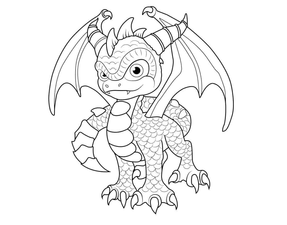 Dessin à colorier: Spyro (Jeux Vidéos) #205130 - Coloriages à Imprimer Gratuits