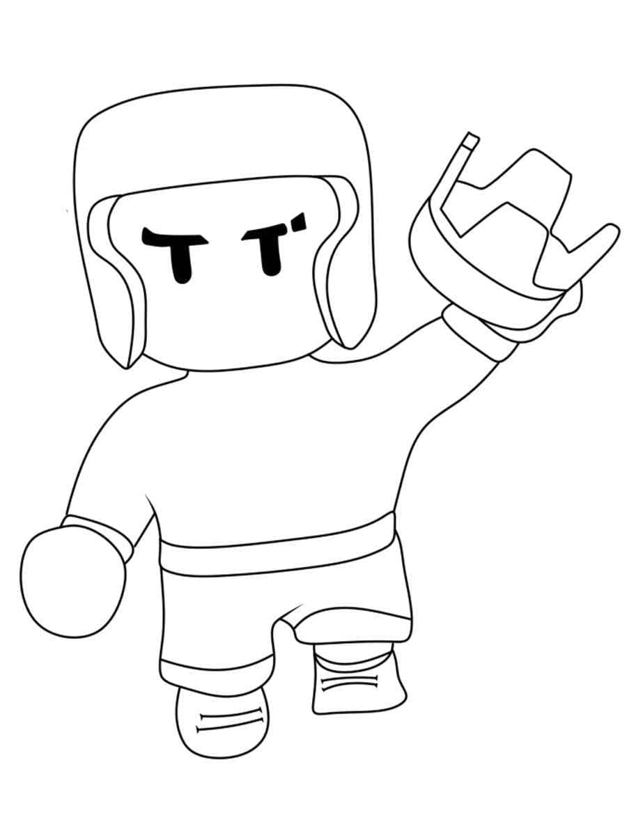 Coloriage à imprimer Stumble Guys #185938 de la série Jeux Vidéos, gratuit pour enfants et adultes