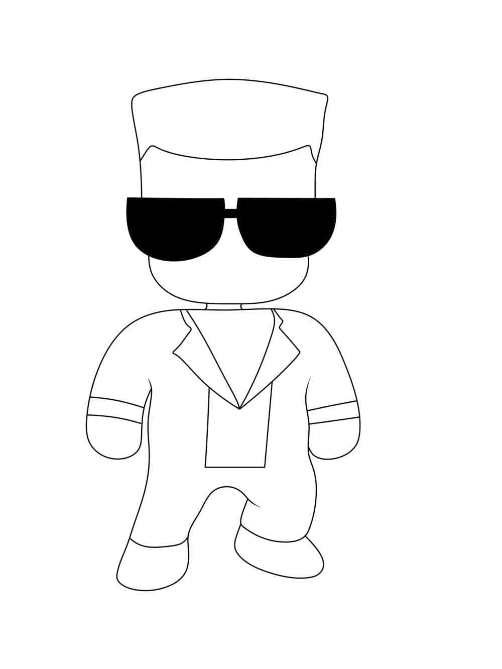 Illustration au trait Stumble Guys #185941 de la collection Jeux Vidéos à colorier gratuitement