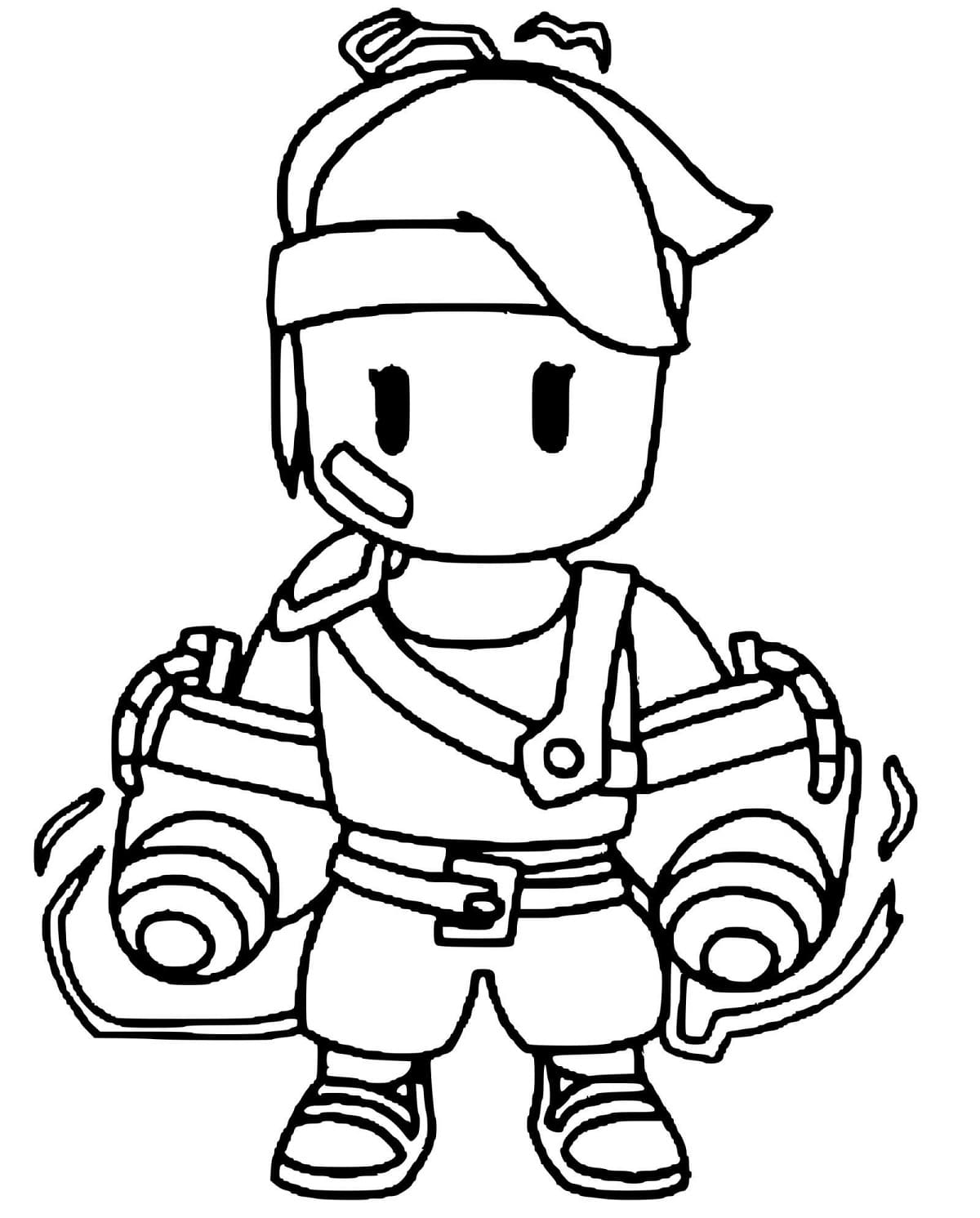 Page de coloriage Stumble Guys #215575, collection Jeux Vidéos, à imprimer et colorier