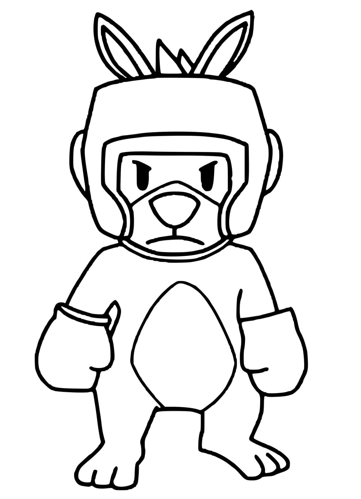 Coloriage gratuit Stumble Guys #215589 de la collection Jeux Vidéos à imprimer