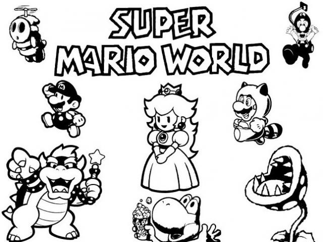 Dessin à colorier: Super Mario Bros (Jeux Vidéos) #153593 - Coloriages à Imprimer Gratuits