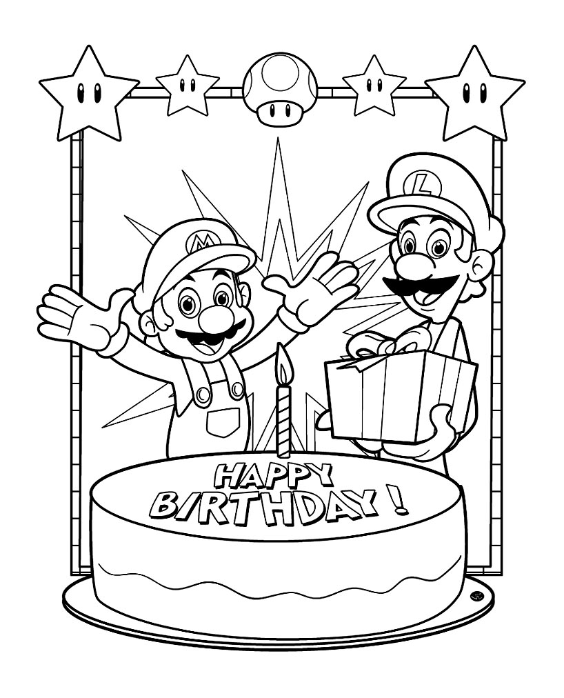 Dessin à colorier: Super Mario Bros (Jeux Vidéos) #153620 - Coloriages à Imprimer Gratuits