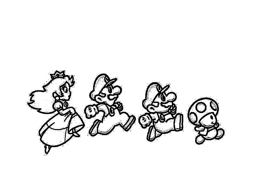 Dessin à colorier: Super Mario Bros (Jeux Vidéos) #153630 - Coloriages à Imprimer Gratuits