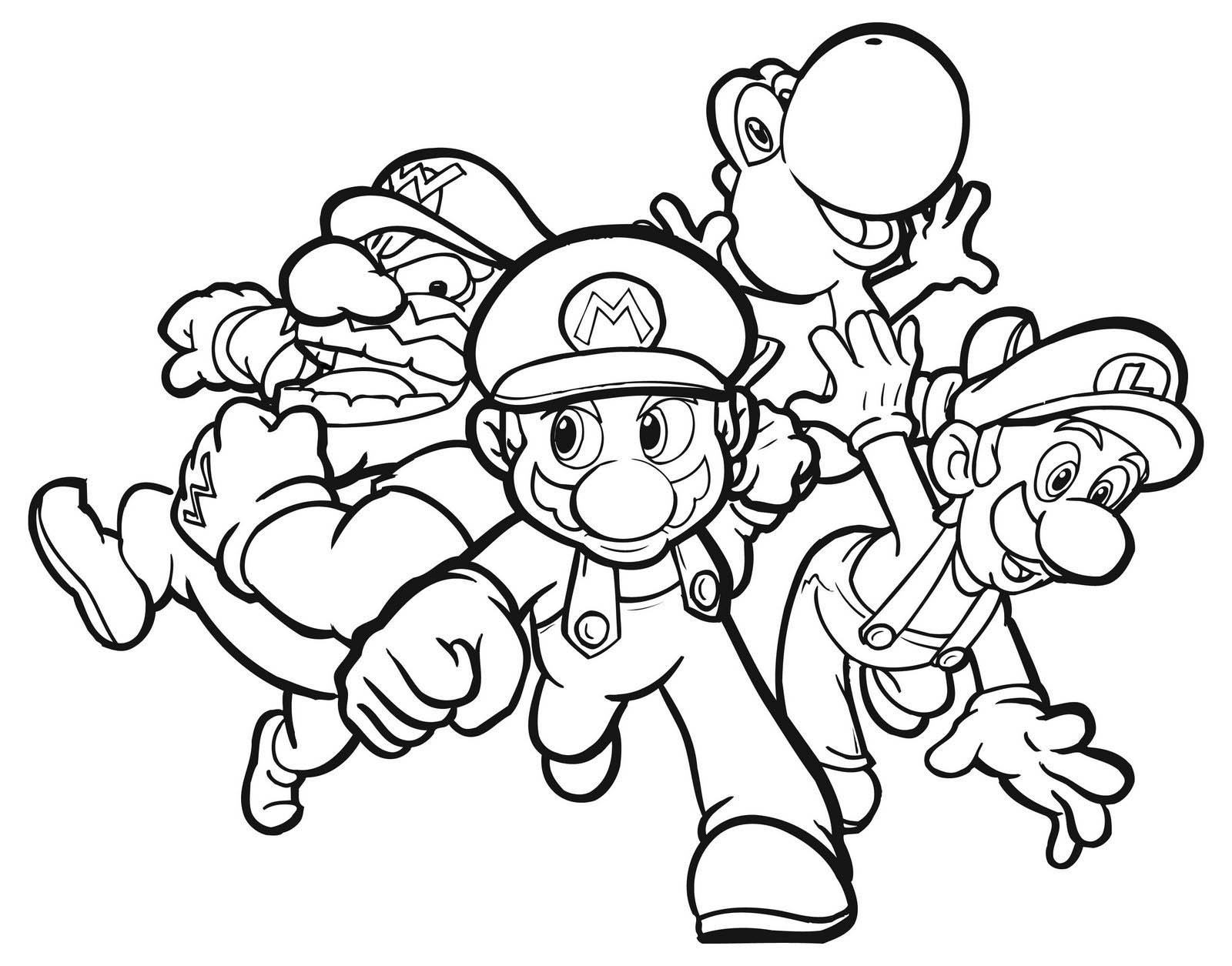 Dessin à colorier: Super Mario Bros (Jeux Vidéos) #153648 - Coloriages à Imprimer Gratuits