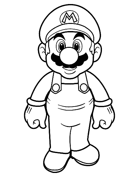 Dessin à colorier: Super Mario Bros (Jeux Vidéos) #153655 - Coloriages à Imprimer Gratuits