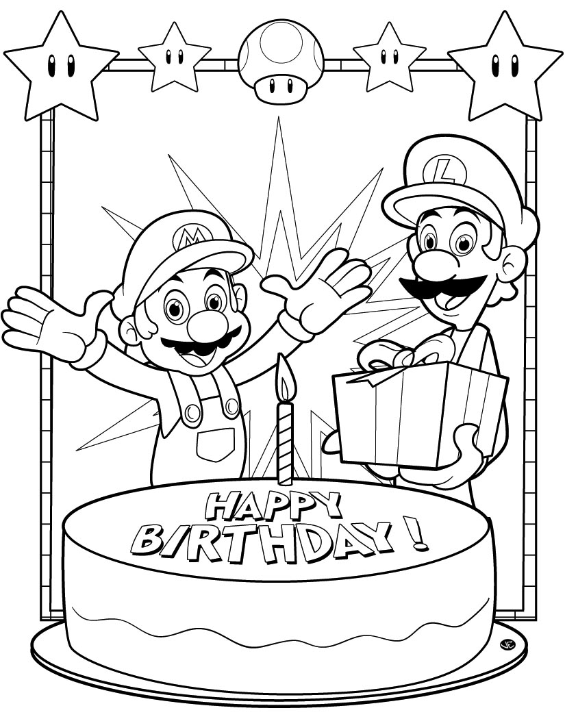 Dessin à colorier: Super Mario Bros (Jeux Vidéos) #153660 - Coloriages à Imprimer Gratuits