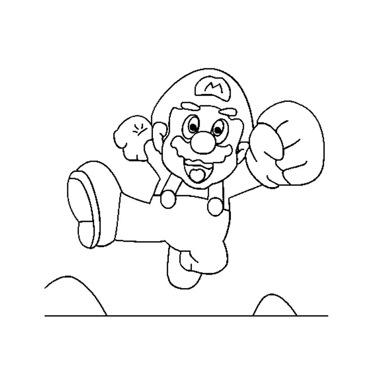 Dessin à colorier: Super Mario Bros (Jeux Vidéos) #153675 - Coloriages à Imprimer Gratuits
