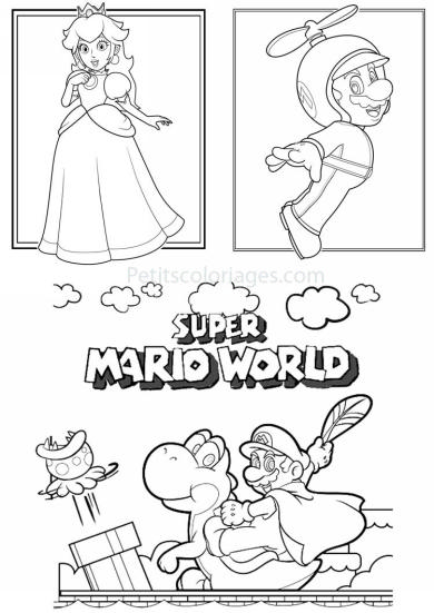 Dessin à colorier: Super Mario Bros (Jeux Vidéos) #153686 - Coloriages à Imprimer Gratuits