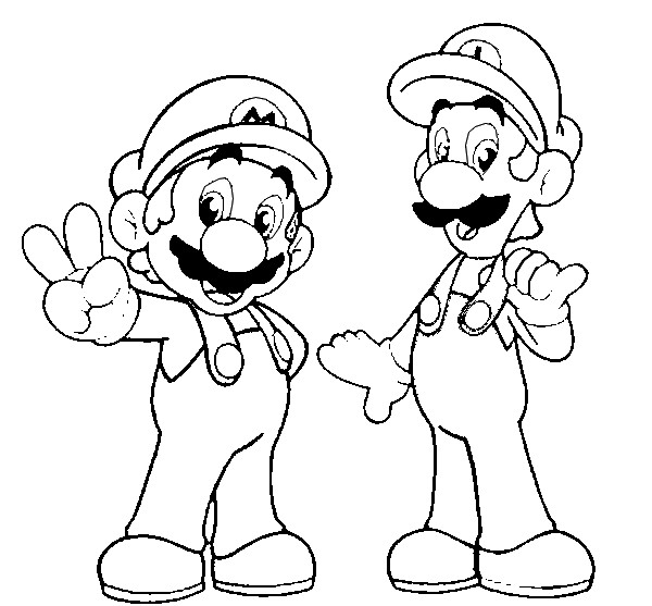 Dessin à colorier: Super Mario Bros (Jeux Vidéos) #153687 - Coloriages à Imprimer Gratuits