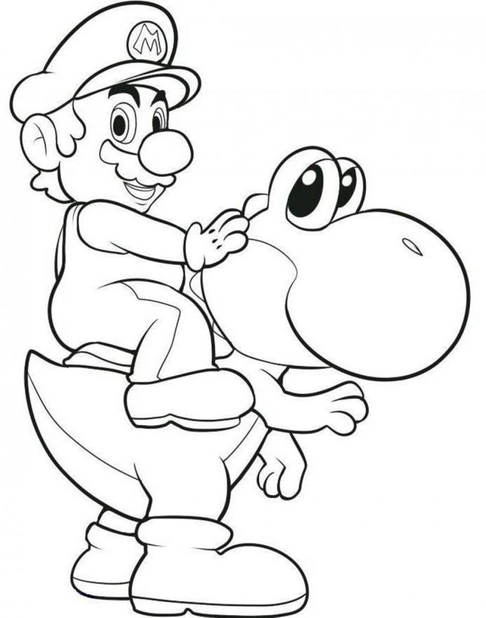 Dessin à colorier: Super Mario Bros (Jeux Vidéos) #153697 - Coloriages à Imprimer Gratuits