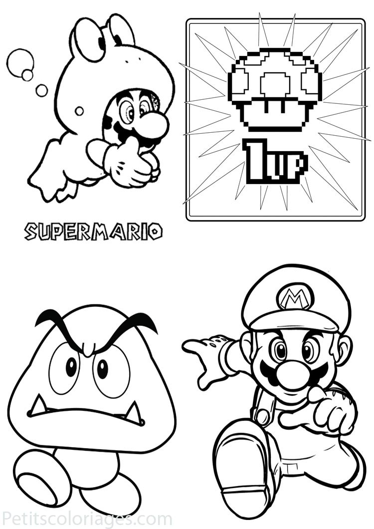 Dessin à colorier: Super Mario Bros (Jeux Vidéos) #153700 - Coloriages à Imprimer Gratuits