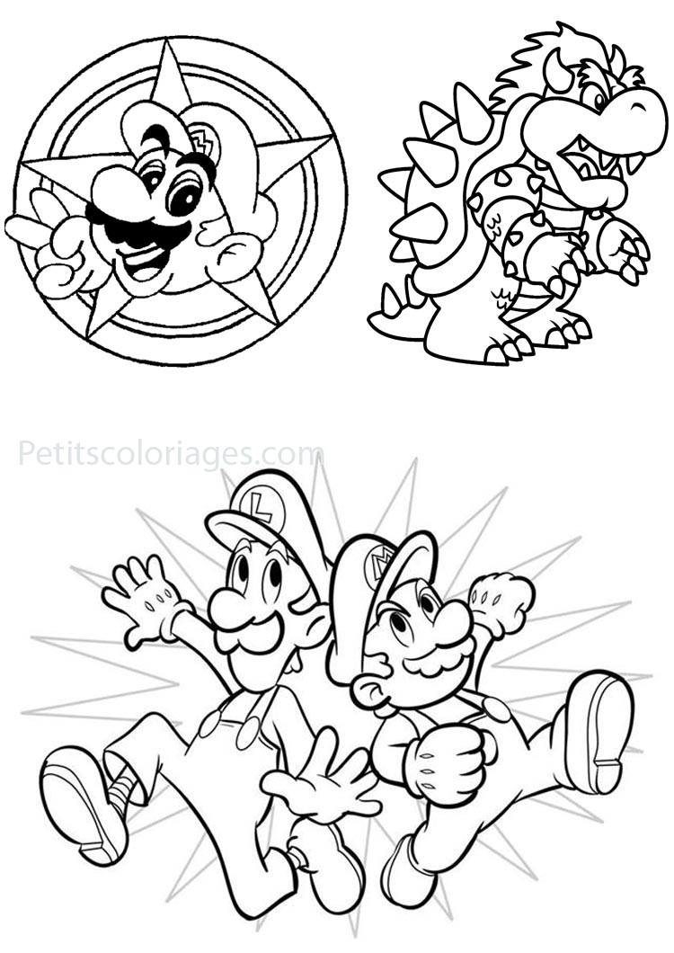 Dessin à colorier: Super Mario Bros (Jeux Vidéos) #153709 - Coloriages à Imprimer Gratuits