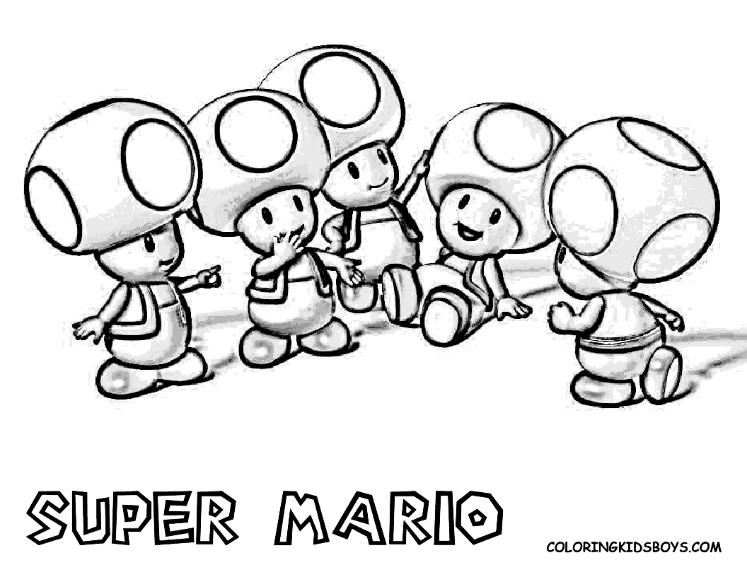 Dessin à colorier: Super Mario Bros (Jeux Vidéos) #153721 - Coloriages à Imprimer Gratuits