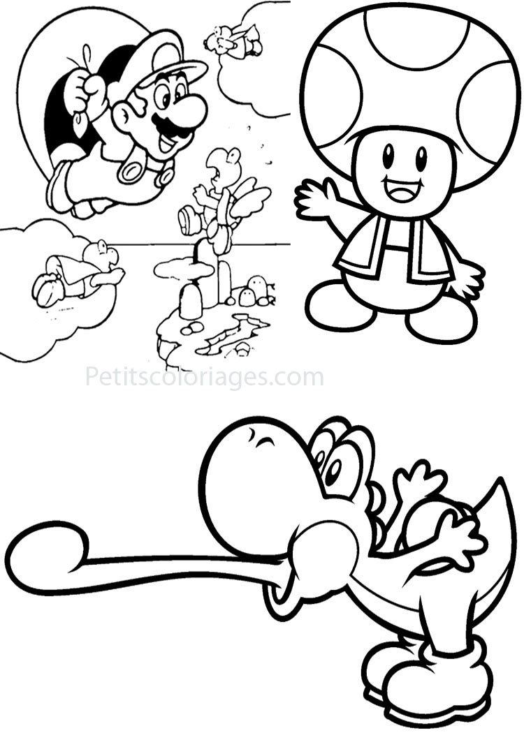 Dessin à colorier: Super Mario Bros (Jeux Vidéos) #153736 - Coloriages à Imprimer Gratuits