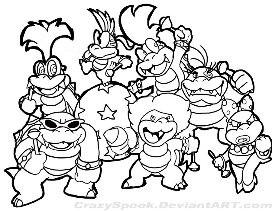 Dessin à colorier: Super Mario Bros (Jeux Vidéos) #153749 - Coloriages à Imprimer Gratuits