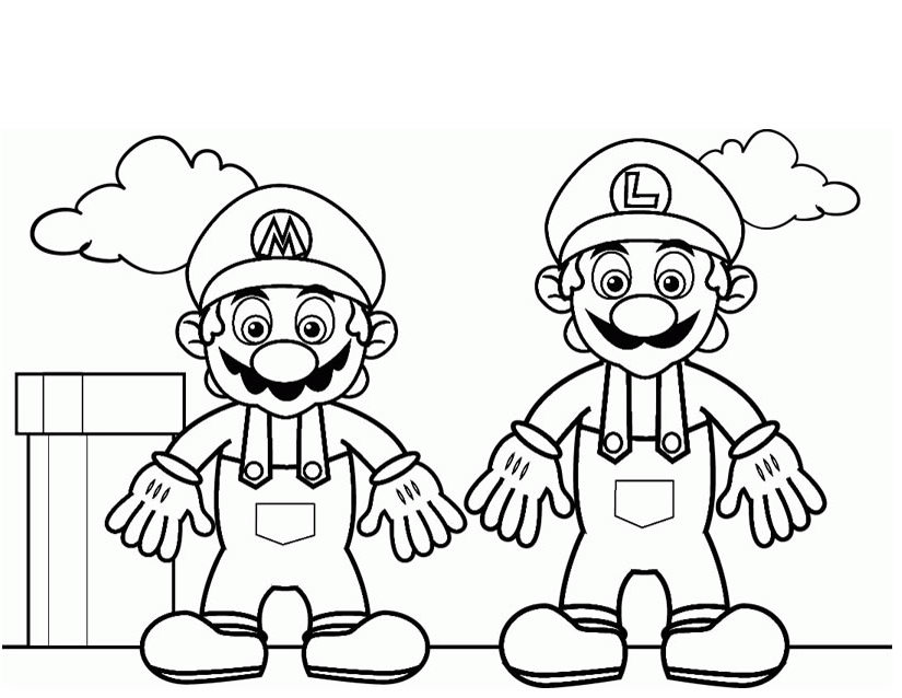 Dessin à colorier: Super Mario Bros (Jeux Vidéos) #153759 - Coloriages à Imprimer Gratuits