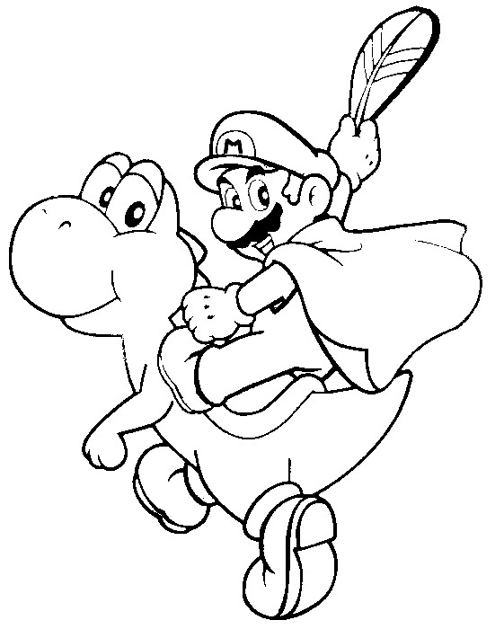 Dessin à colorier: Super Mario Bros (Jeux Vidéos) #153768 - Coloriages à Imprimer Gratuits