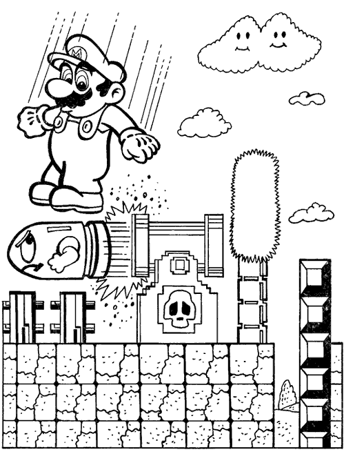 Dessin à colorier: Super Mario Bros (Jeux Vidéos) #153774 - Coloriages à Imprimer Gratuits