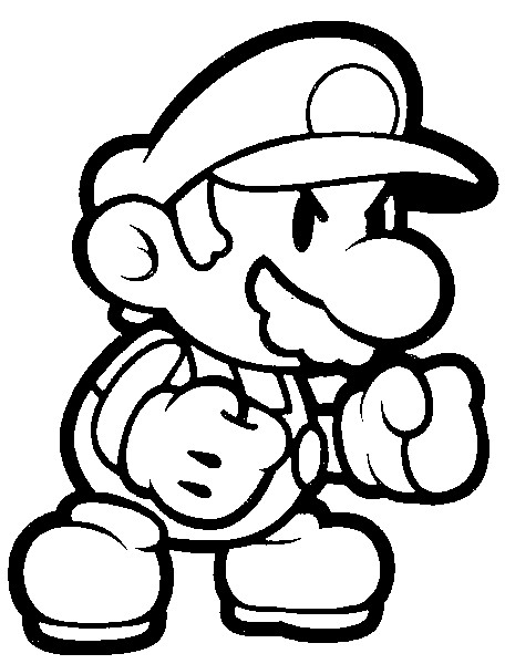 Dessin à colorier: Super Mario Bros (Jeux Vidéos) #153777 - Coloriages à Imprimer Gratuits