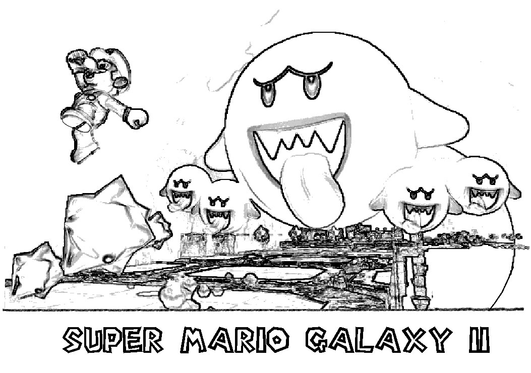 Dessin à colorier: Super Mario Bros (Jeux Vidéos) #153782 - Coloriages à Imprimer Gratuits
