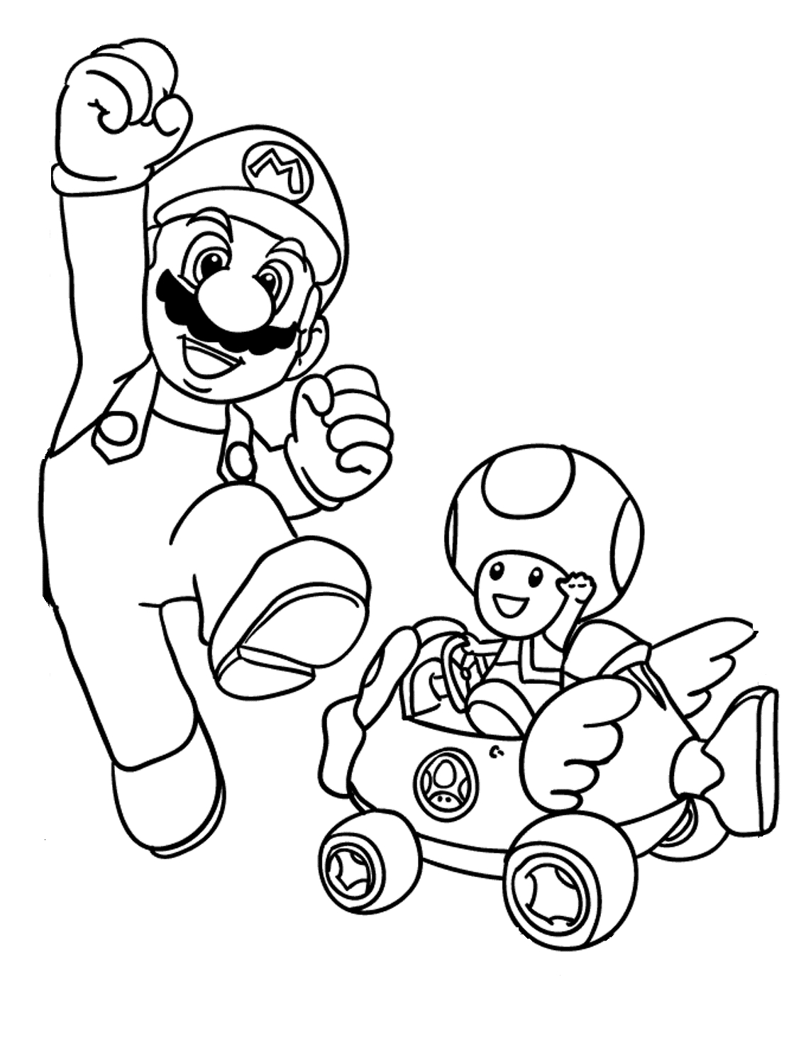 Dessin à colorier: Toad (Jeux Vidéos) #170231 - Coloriages à Imprimer Gratuits