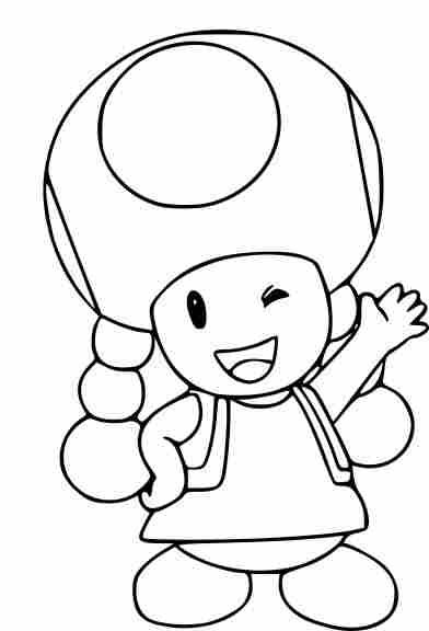 Dessin à colorier: Toad (Jeux Vidéos) #170236 - Coloriages à Imprimer Gratuits