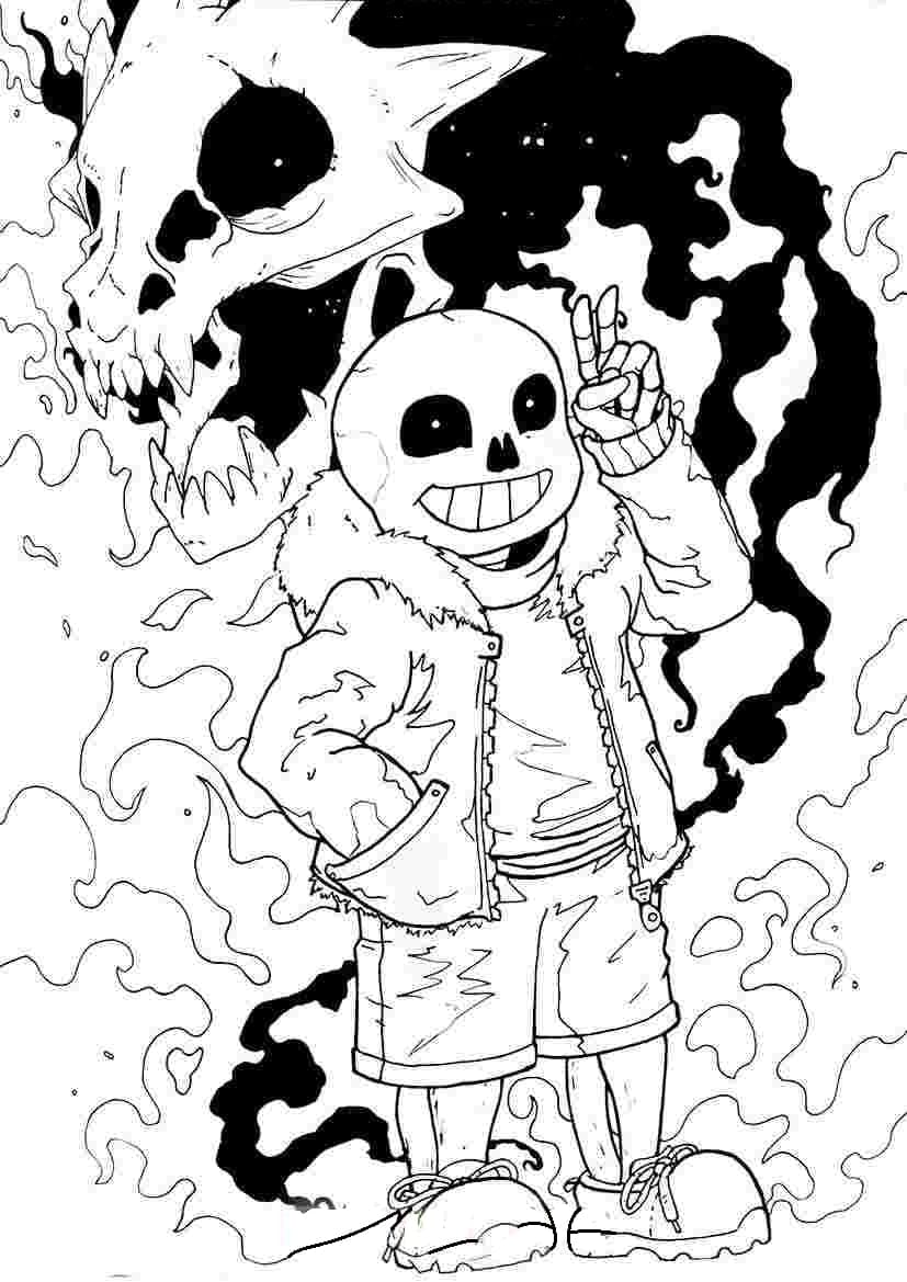 Dessin à colorier Undertale #213602 issu de la collection Jeux Vidéos, prêt à imprimer